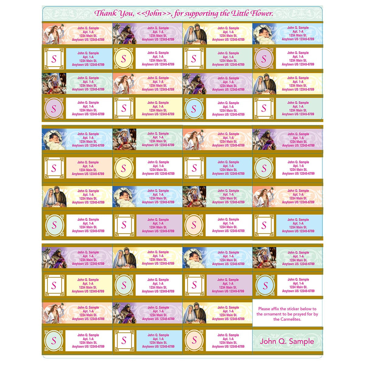 48 Religious Address Labels