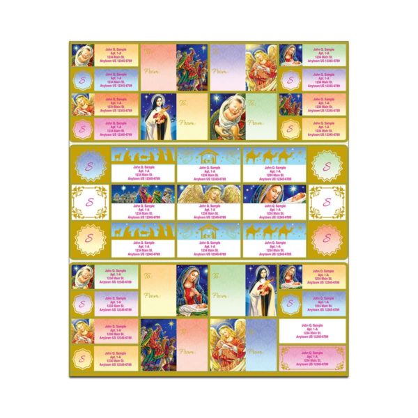 Christmas Angel Labels