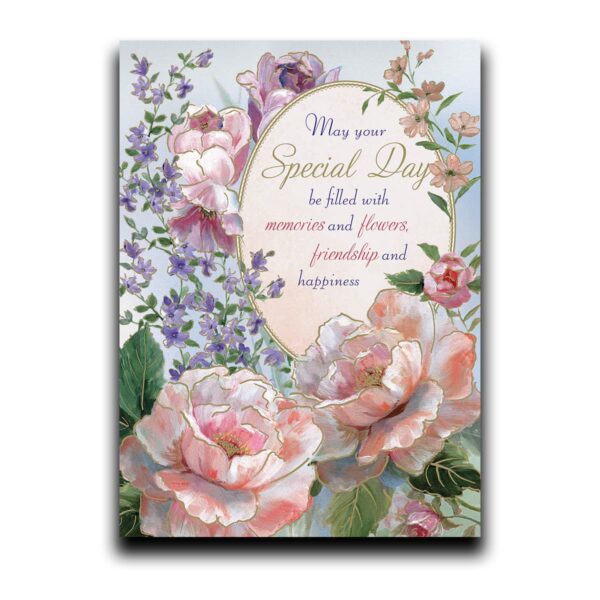 Colorful Flowers Special Day card #354 Cover