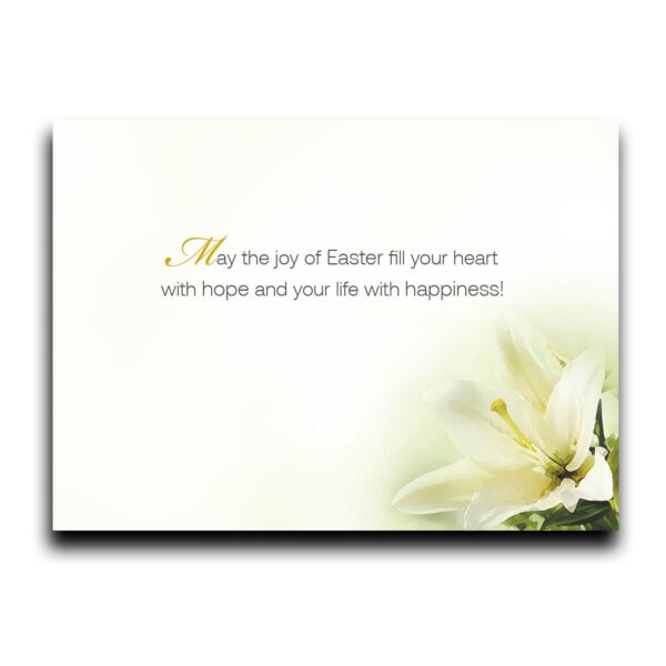 Easter lily flower Easter card message