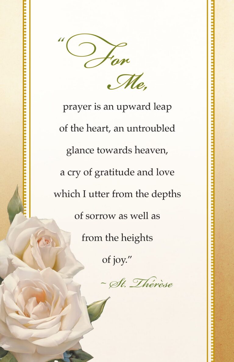 St. Thérèse quote page 1 card# 623