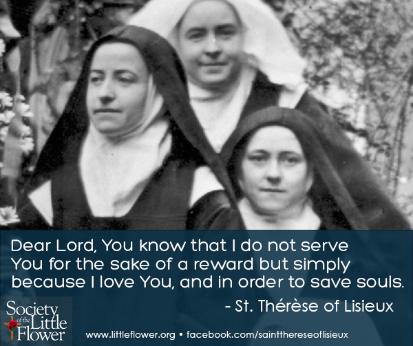 St. Therese with two of her sisters at Le Carmel in Lisieux