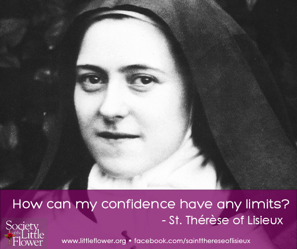 Close up detail of photo of St. Therese of Lisieux