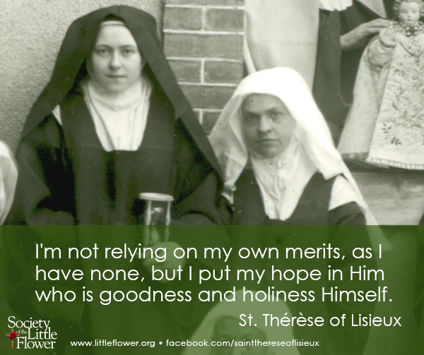 Photo detail of St. Therese of Lisieux in a group shot at Le Carmel monastery.