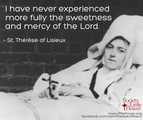 Photo of St. Therese in her final illness.