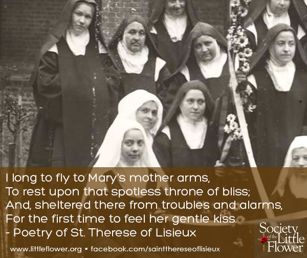 St. Therese in group of Carmelite nuns.