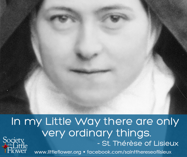 Closeup photo of St. Therese of Lisieux