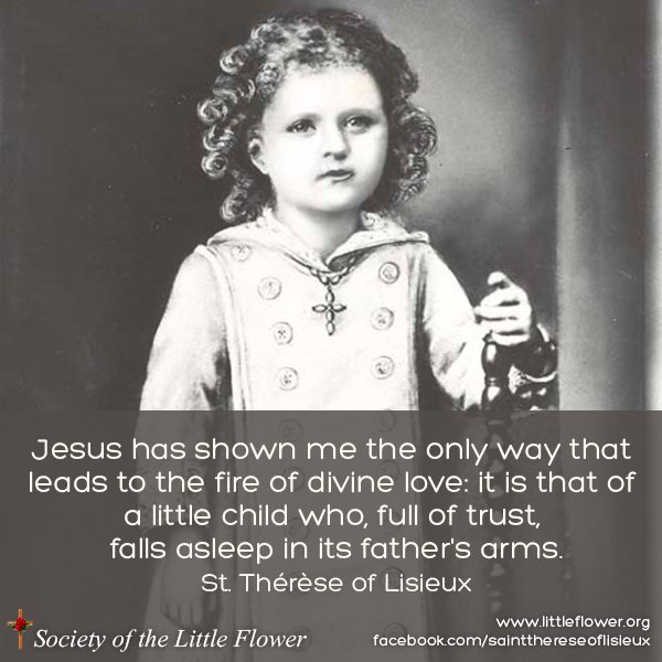 Painting of St. Therese as a small child.