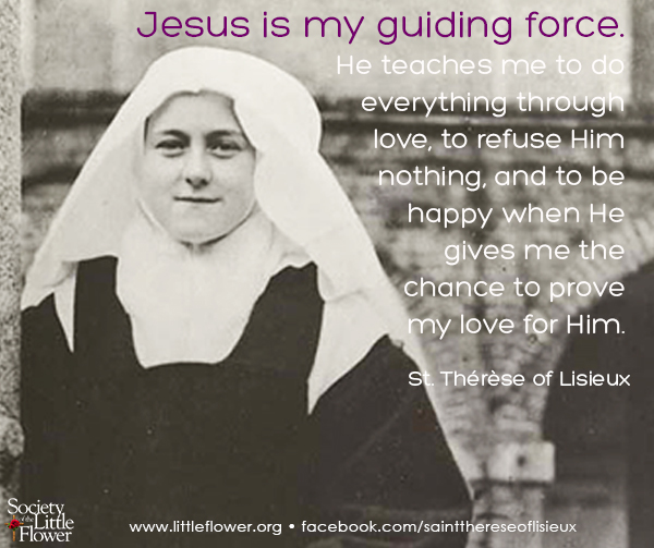 St. Therese as a young novice.