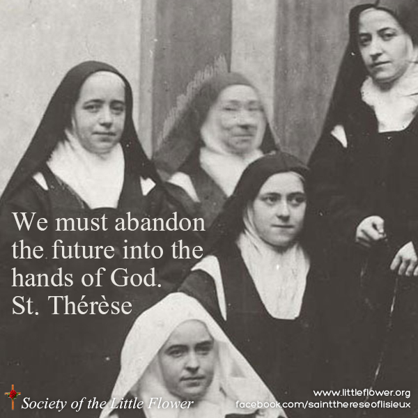 St. Therese with her sisters and Mother Superior at Le Carmel, Lisieux, France.