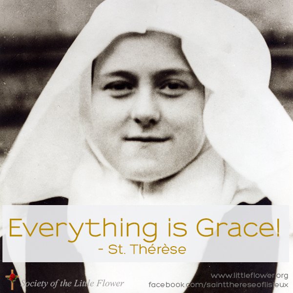 Photo of St. Therese as a novice.