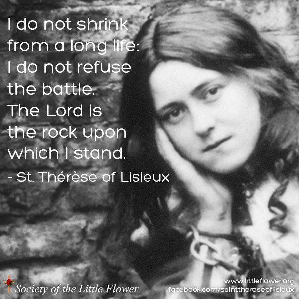 St. Therese, costumed as Joan of Arc for a holy play at Le Carmel monastery.