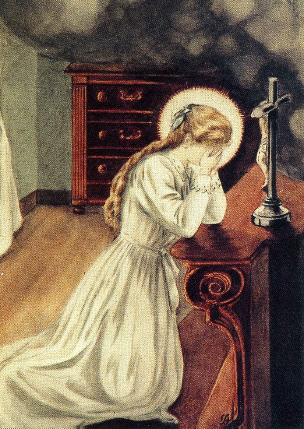 Painting of St. Therese suffering from "scruples."