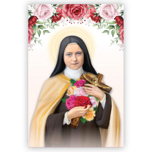 St Therese with roses