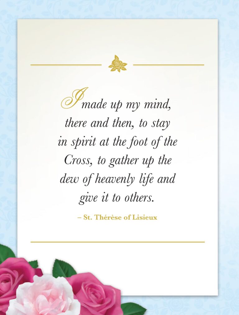 St. Therese Healing Mass Card page two