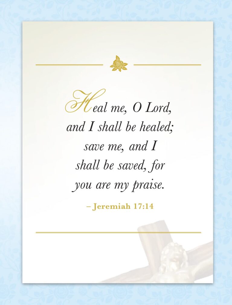 St. Therese Healing Mass Card page three