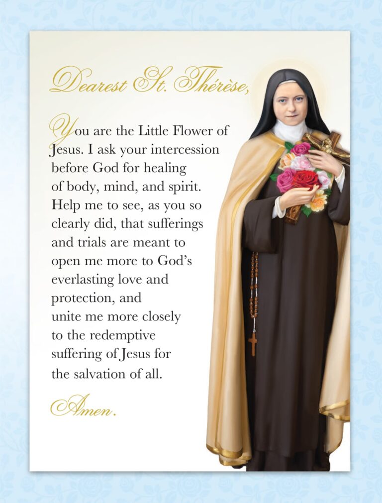 St. Therese Healing Mass Card page seven