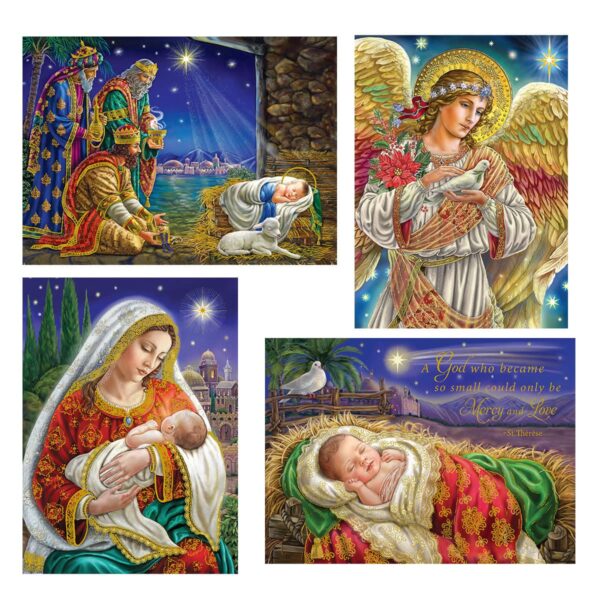 2024 Society of the Little Flower Christmas Cards: Wise Men, Angel, Infant Jesus, Madonna