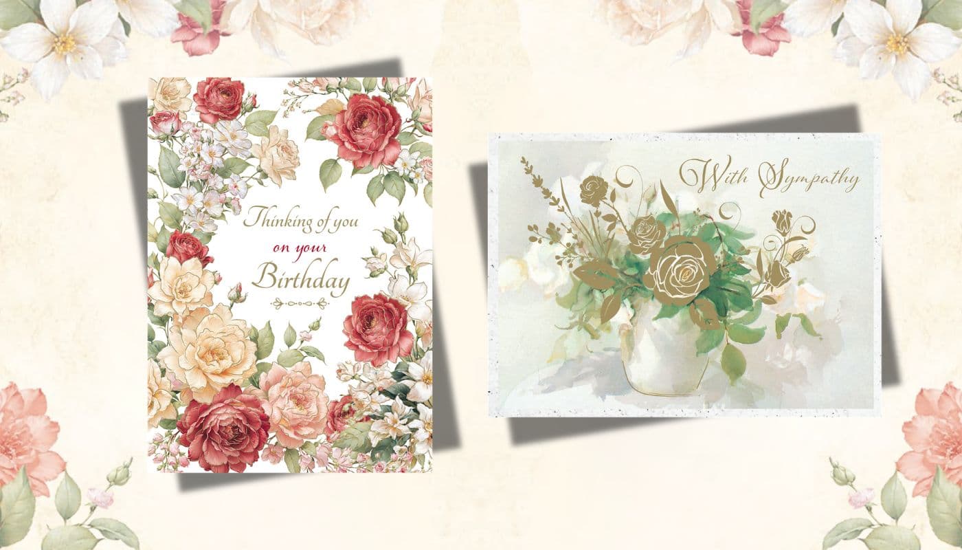 Spiritual Greeting Cards sample images of front of cards